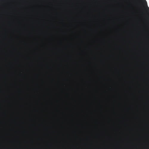 NEXT Girls Black Polyester A-Line Skirt Size 13 Years Regular Pull On