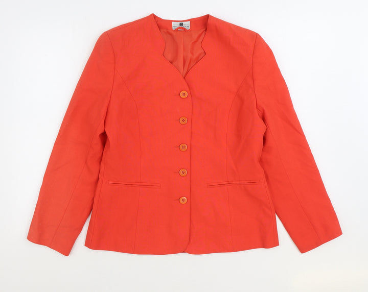 Paul Separates Womens Red Jacket Blazer Size 12 Button