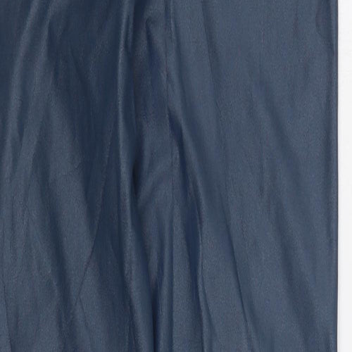 Preworn Womens Blue Polyurethane Jogger Leggings Size L L30 in