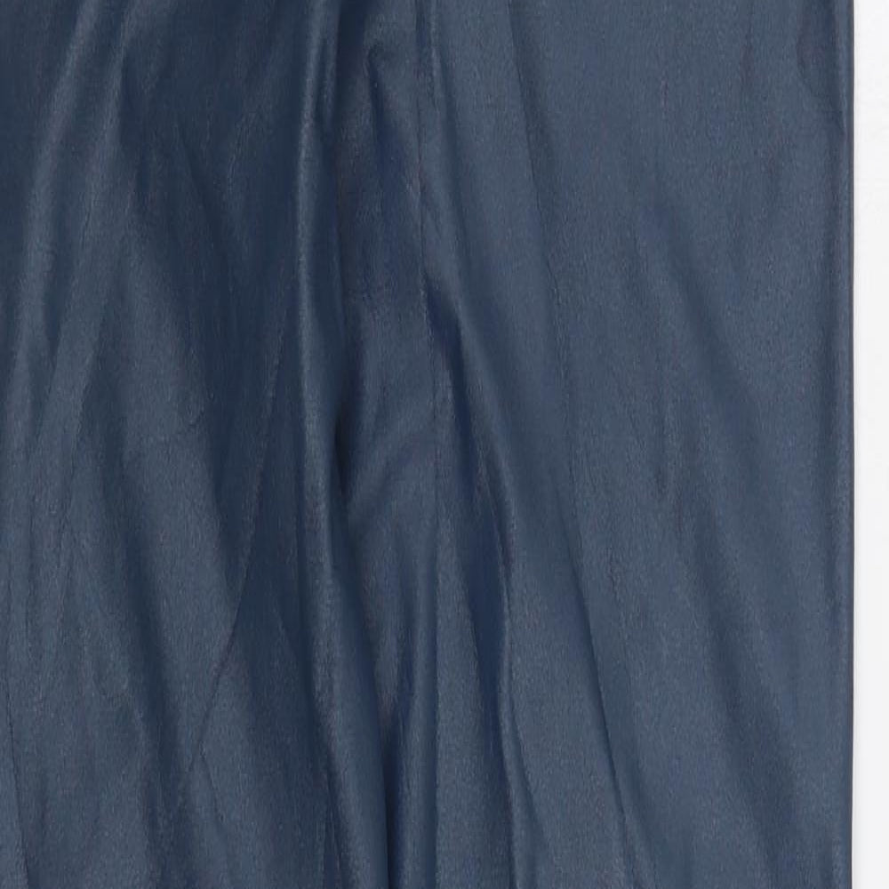 Preworn Womens Blue Polyurethane Jogger Leggings Size L L30 in
