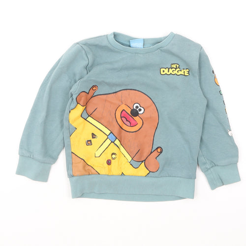 NEXT Boys Blue Cotton Pullover Sweatshirt Size 2-3 Years Pullover - Hey Duggee