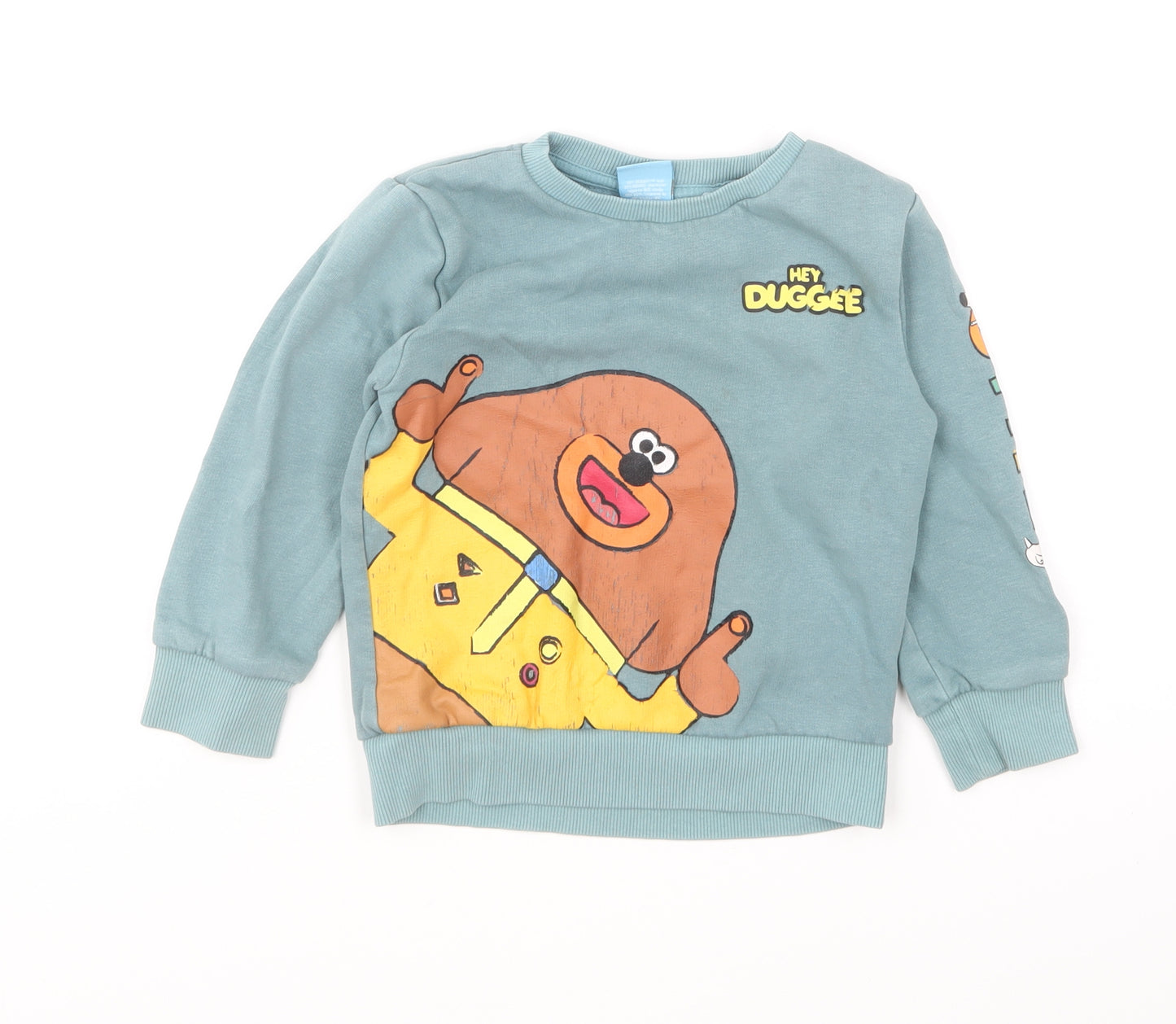 NEXT Boys Blue Cotton Pullover Sweatshirt Size 2-3 Years Pullover - Hey Duggee