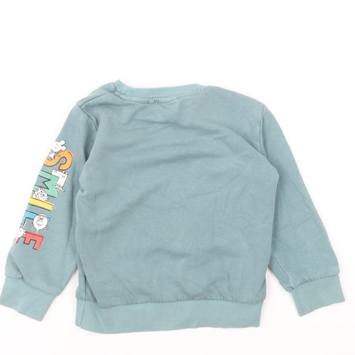 NEXT Boys Blue Cotton Pullover Sweatshirt Size 2-3 Years Pullover - Hey Duggee