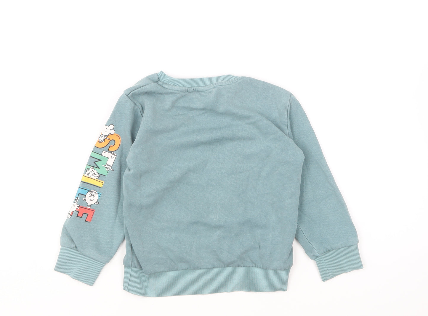 NEXT Boys Blue Cotton Pullover Sweatshirt Size 2-3 Years Pullover - Hey Duggee