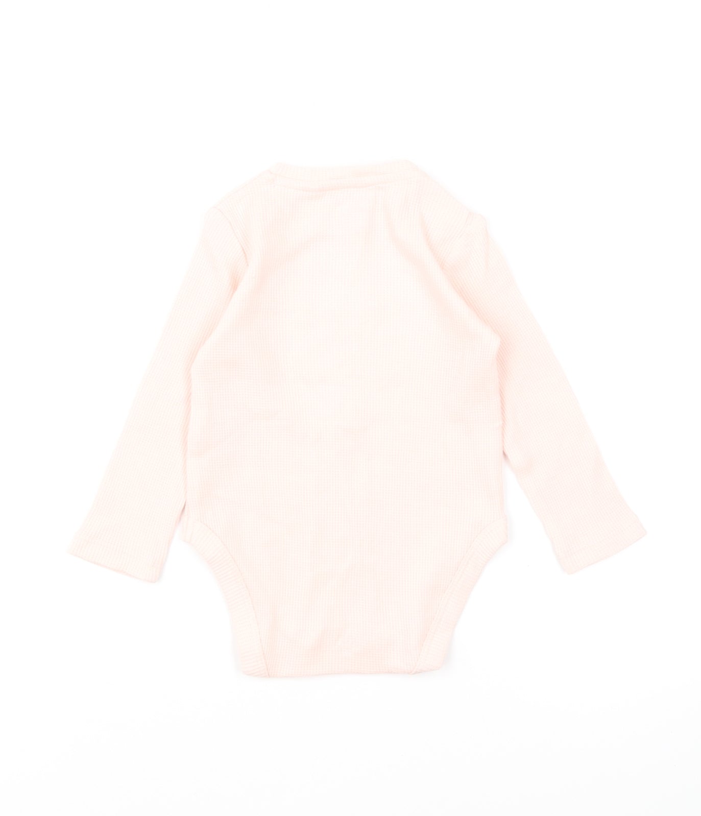 River Island Girls Pink Cotton Babygrow One-Piece Size 9-12 Months Snap - Mama's Mini
