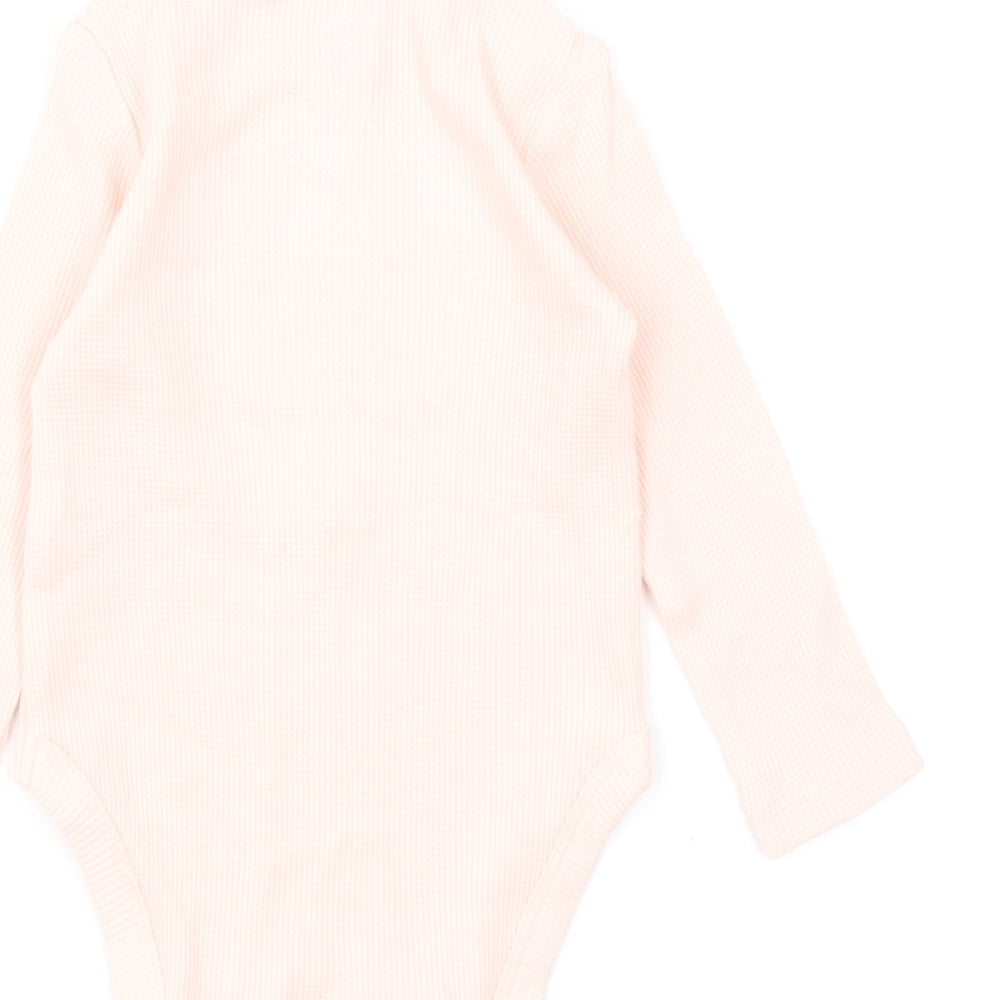 River Island Girls Pink Cotton Babygrow One-Piece Size 9-12 Months Snap - Mama's Mini