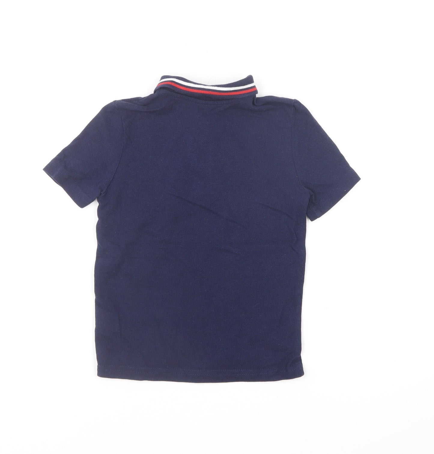 F&F Boys Black Cotton Basic Polo Size 2-3 Years Collared Pullover