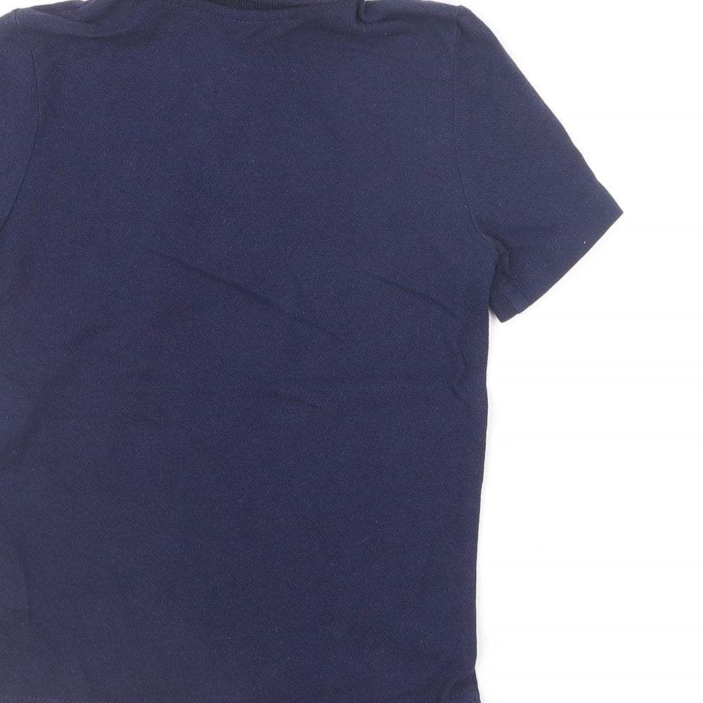 F&F Boys Black Cotton Basic Polo Size 2-3 Years Collared Pullover
