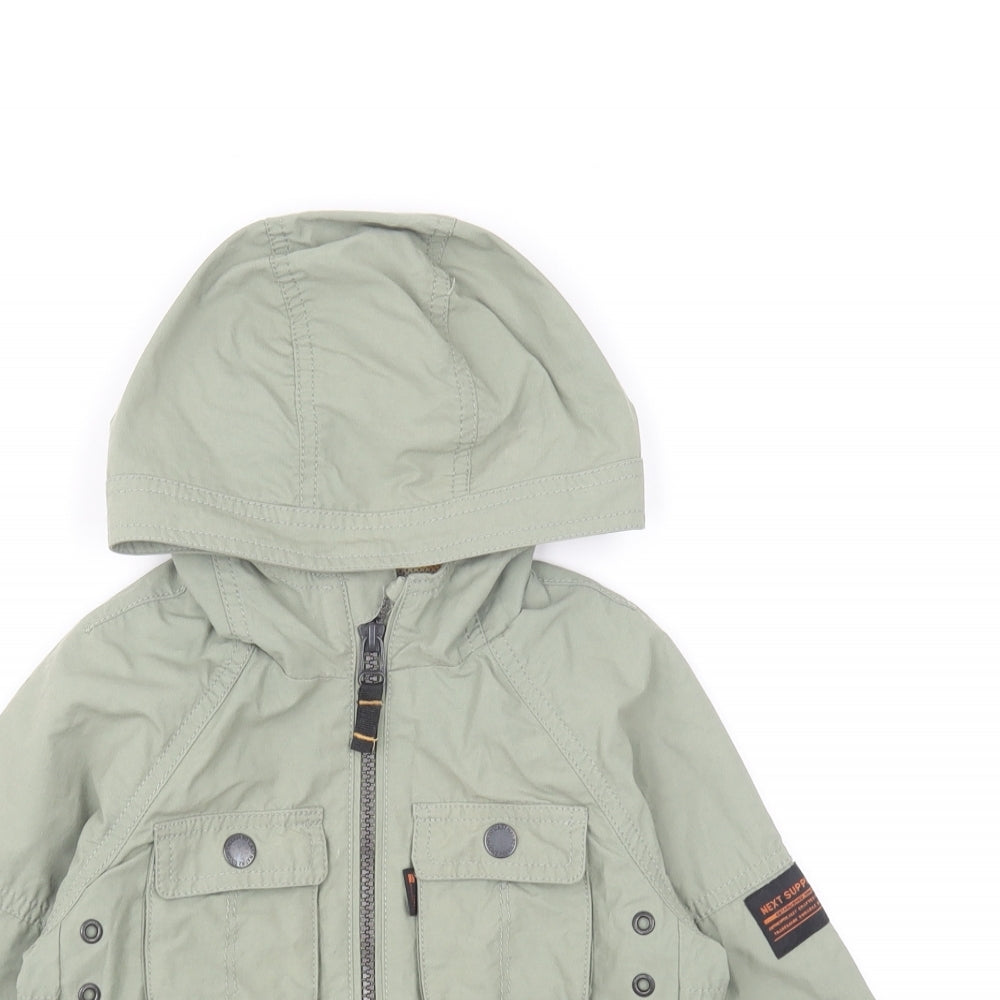 NEXT Boys Green Jacket Coat Size 18-24 Months Zip