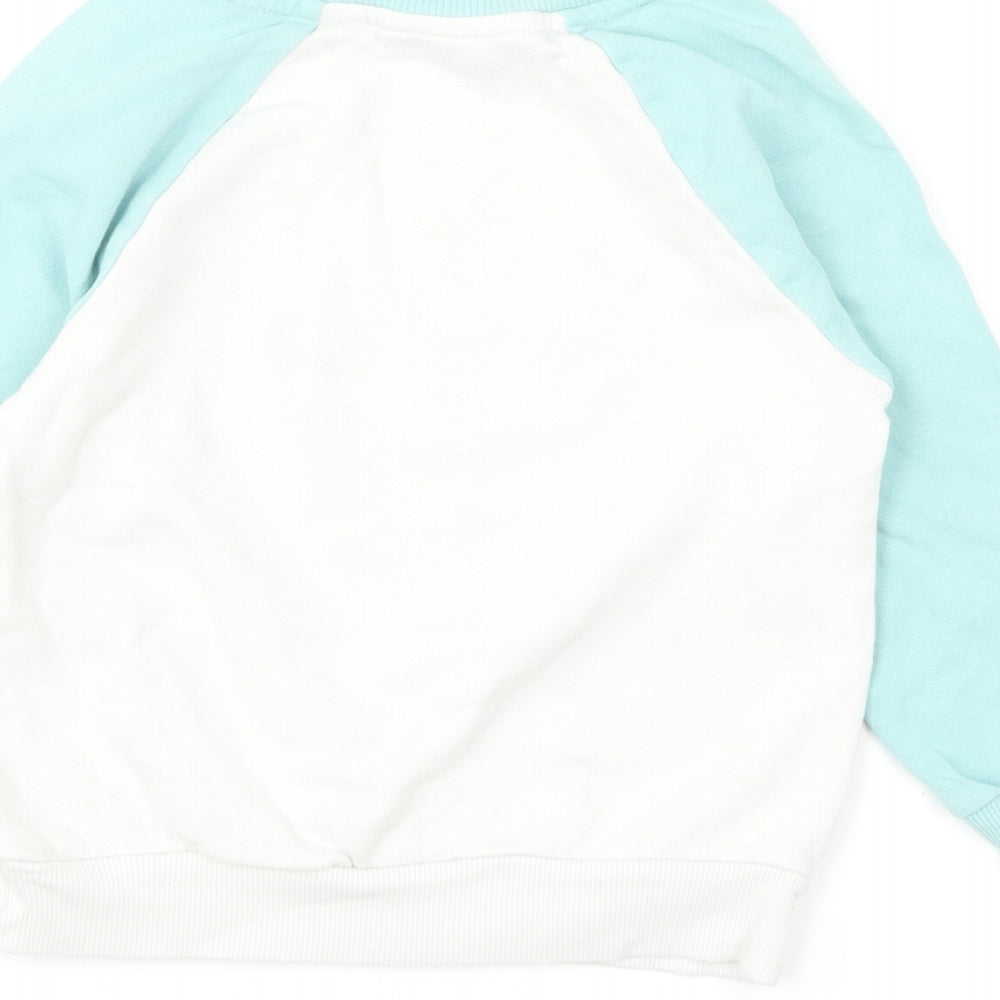 George Boys White Cotton Pullover Sweatshirt Size 3-4 Years Pullover - Paw Patrol