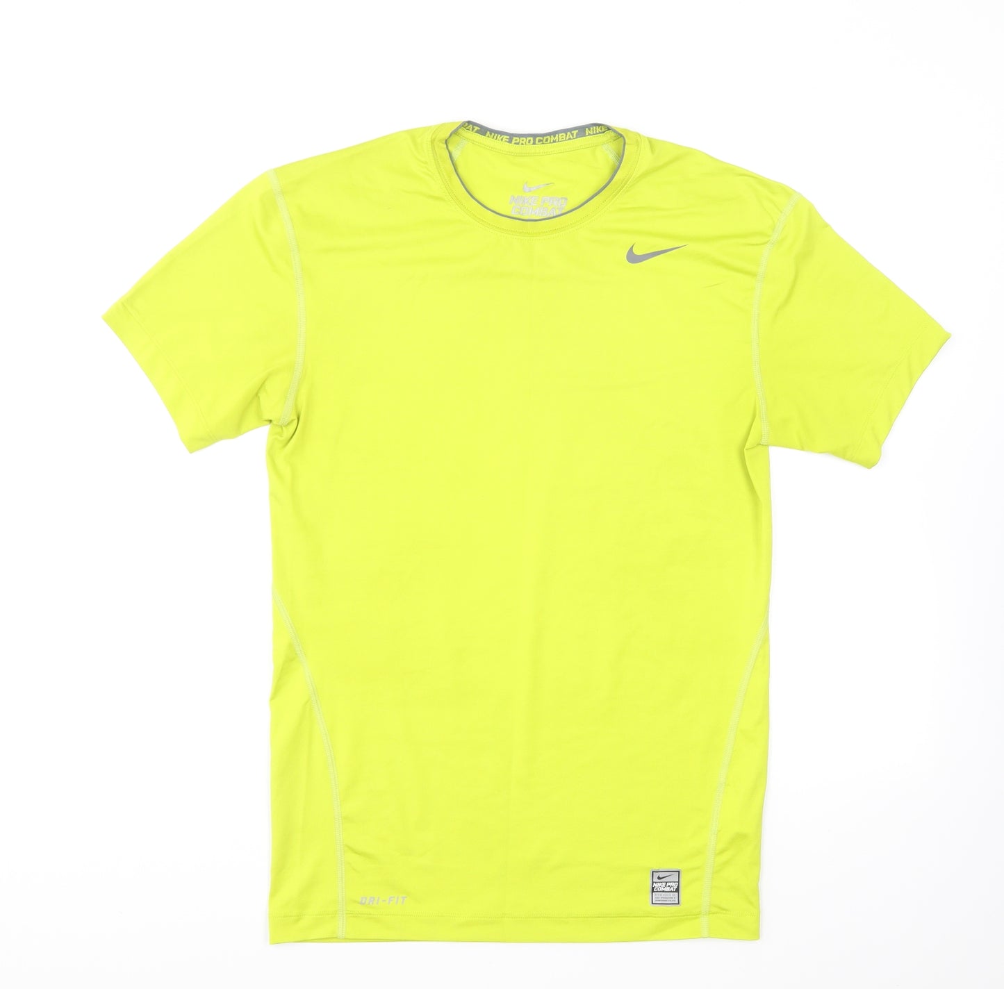 Nike Mens Green Polyester Basic T-Shirt Size XL Round Neck Pullover