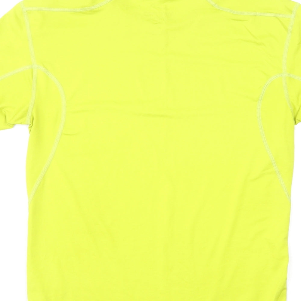 Nike Mens Green Polyester Basic T-Shirt Size XL Round Neck Pullover