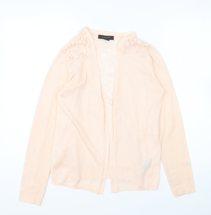 Atmosphere Womens Pink V-Neck Acrylic Cardigan Jumper Size S