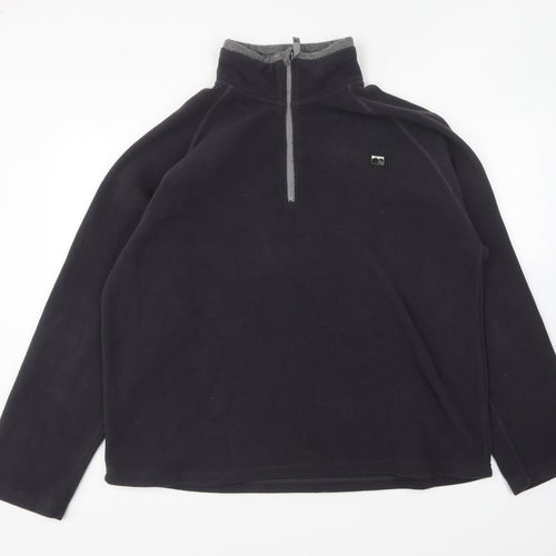 Cargo Quay Mens Blue Polyester Pullover Sweatshirt Size L