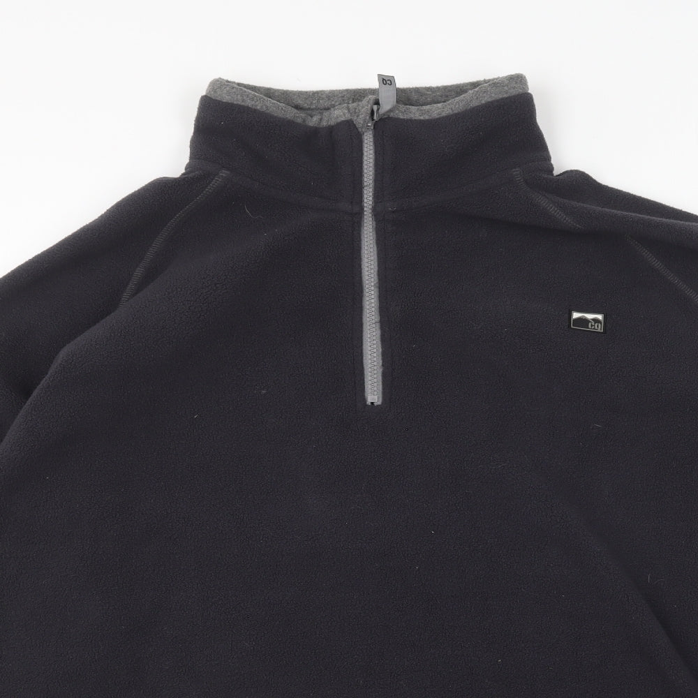 Cargo Quay Mens Blue Polyester Pullover Sweatshirt Size L