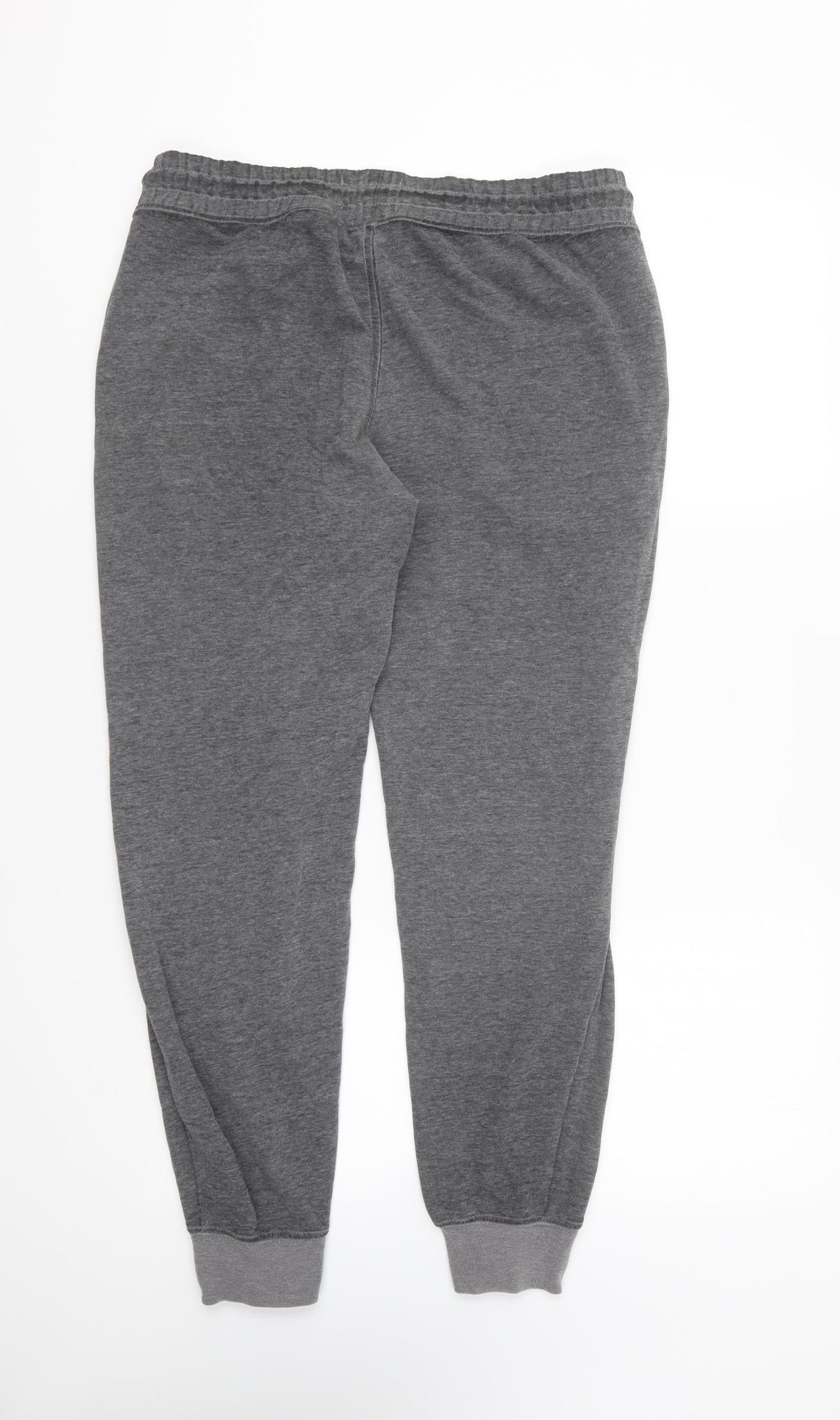 H&M Womens Grey Polyester Jogger Trousers Size M L23 in Regular Drawstring