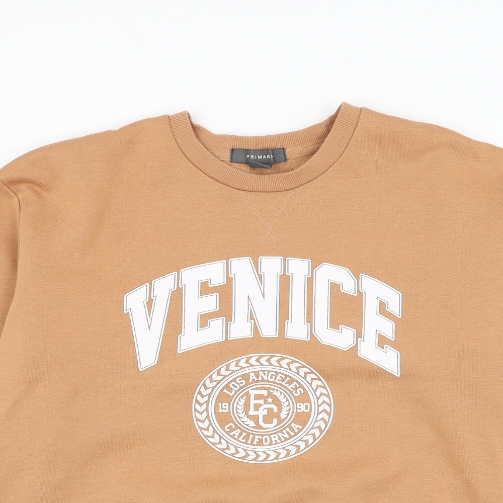 Primark Womens Brown Polyester Pullover Sweatshirt Size 6 Pullover - Venice
