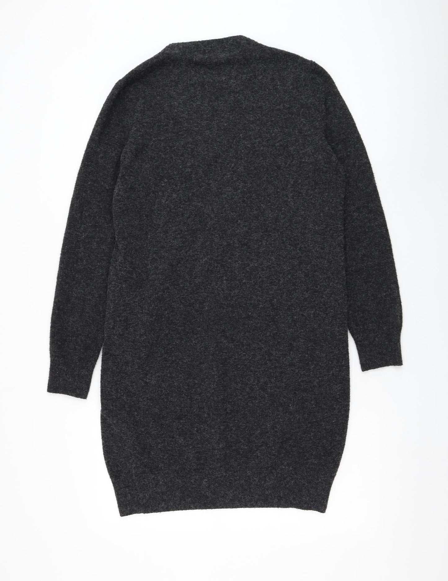 VERO MODA Womens Grey Round Neck Polyester Pullover Jumper Size XL