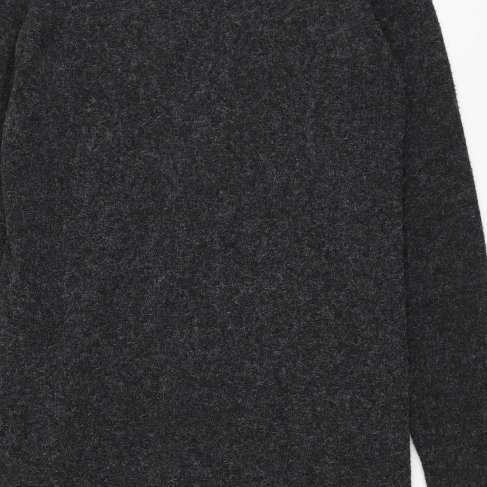 VERO MODA Womens Grey Round Neck Polyester Pullover Jumper Size XL