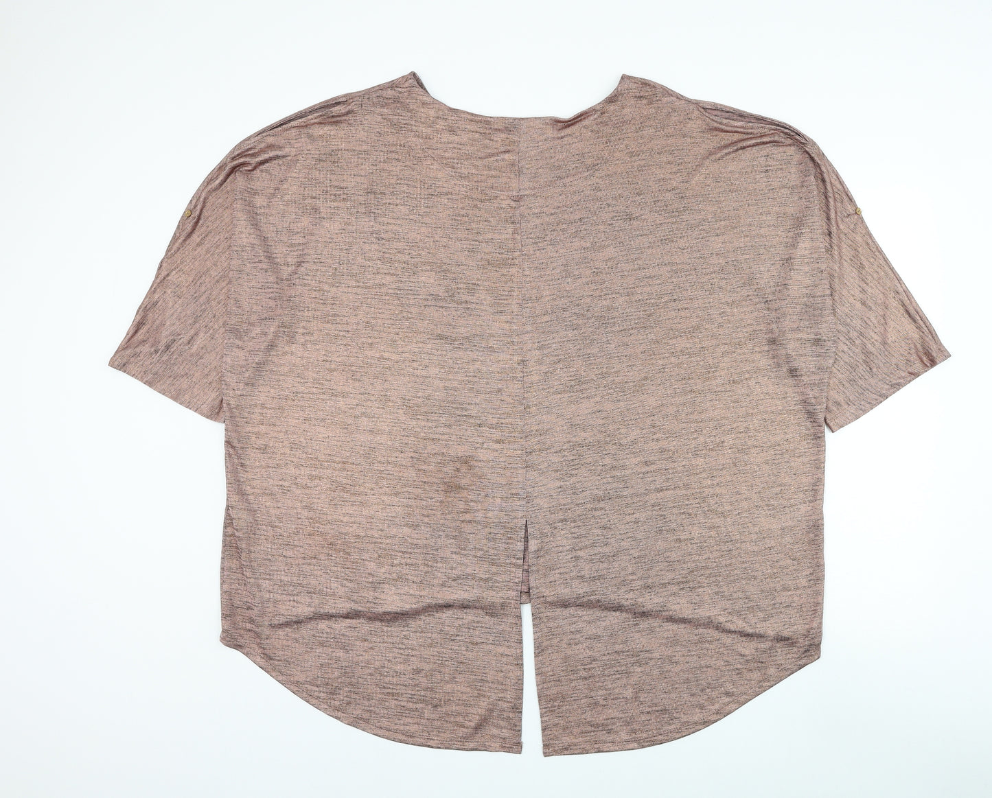 George Womens Pink Round Neck Polyester Pullover Jumper Size 24 - Cold Shoulder