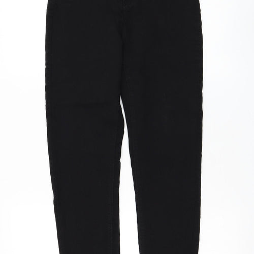 Missguided Womens Black Polyester Skinny Jeans Size 10 L27 in Regular Zip