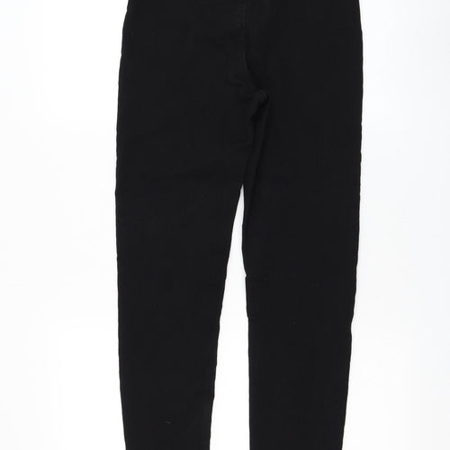 Missguided Womens Black Polyester Skinny Jeans Size 10 L27 in Regular Zip