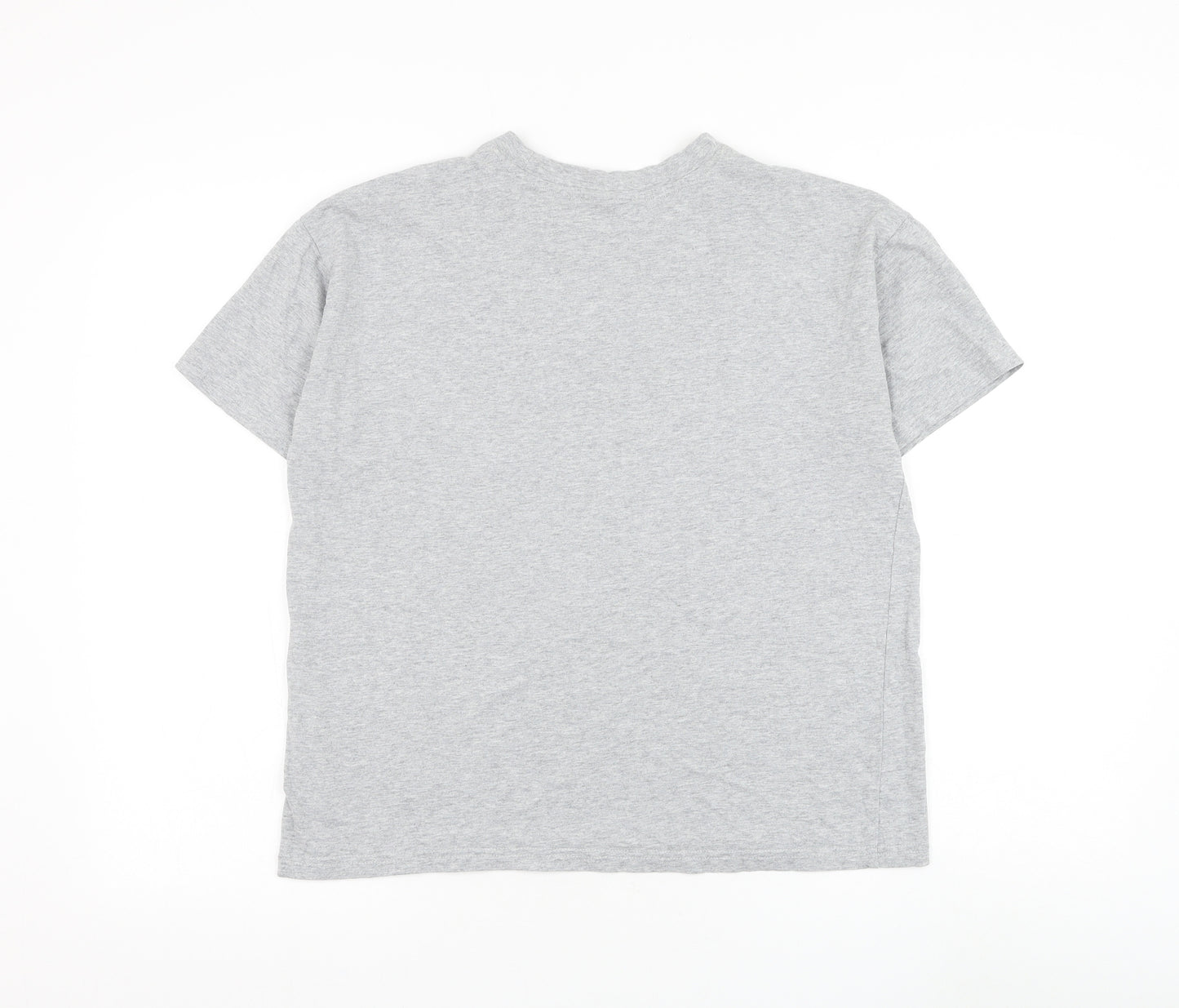 Gymshark Womens Grey Polyester Basic T-Shirt Size XS Round Neck Pullover