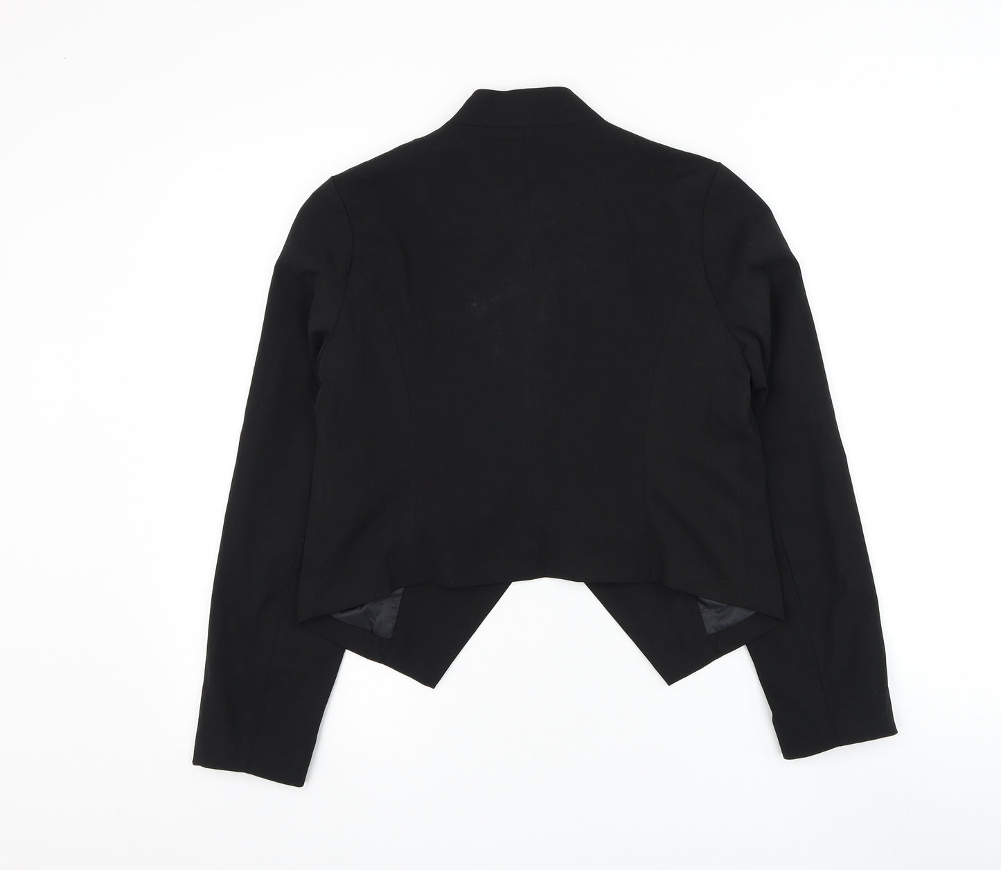 Allegra K Womens Black Jacket Blazer Size S Hook & Loop