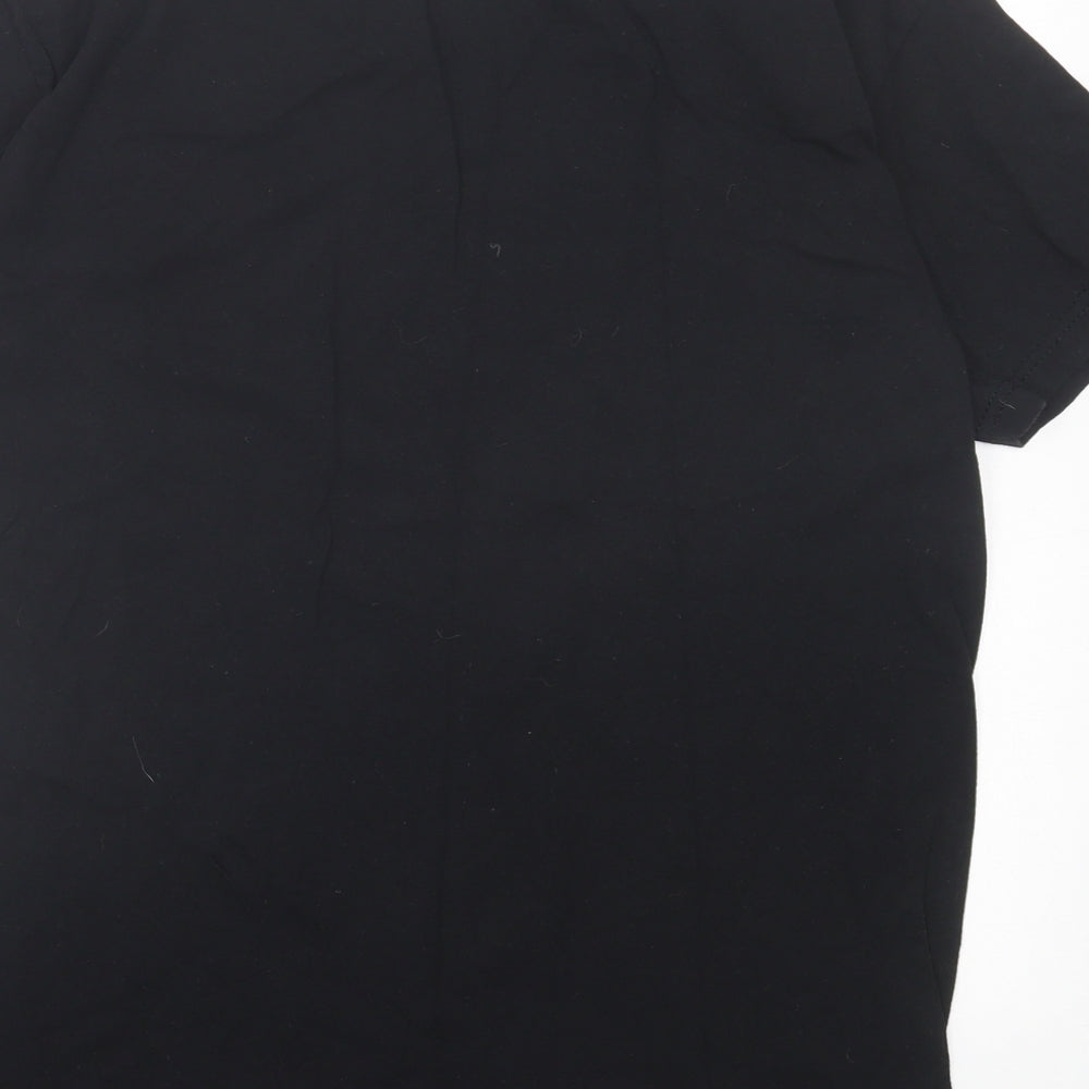 Fruit of the Loom Mens Black Cotton T-Shirt Size M Crew Neck - Eat Sleep Xbox