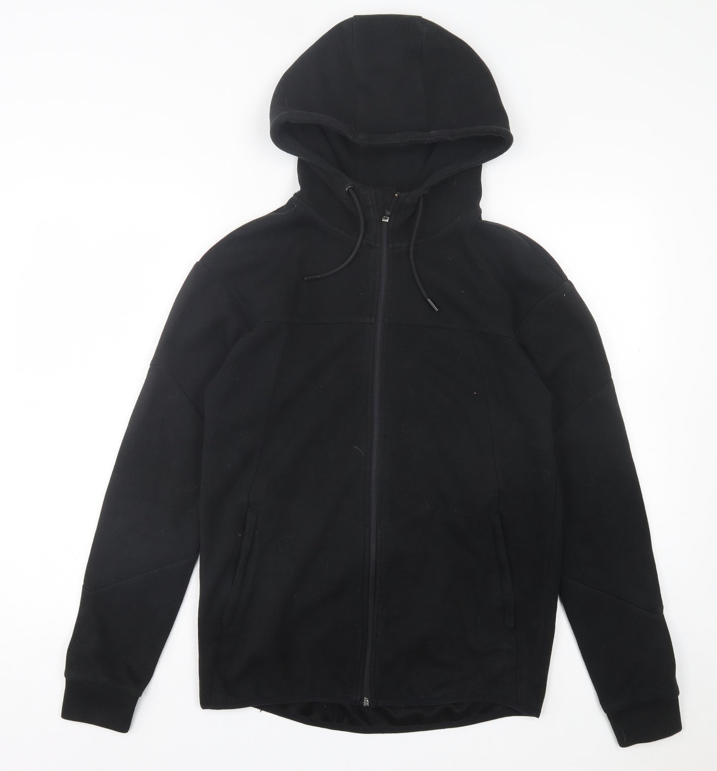 Primark Mens Black Cotton Full Zip Hoodie Size S
