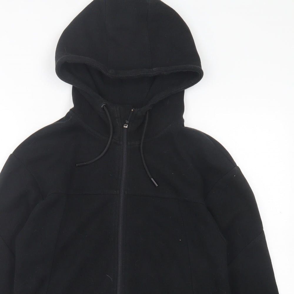 Primark Mens Black Cotton Full Zip Hoodie Size S