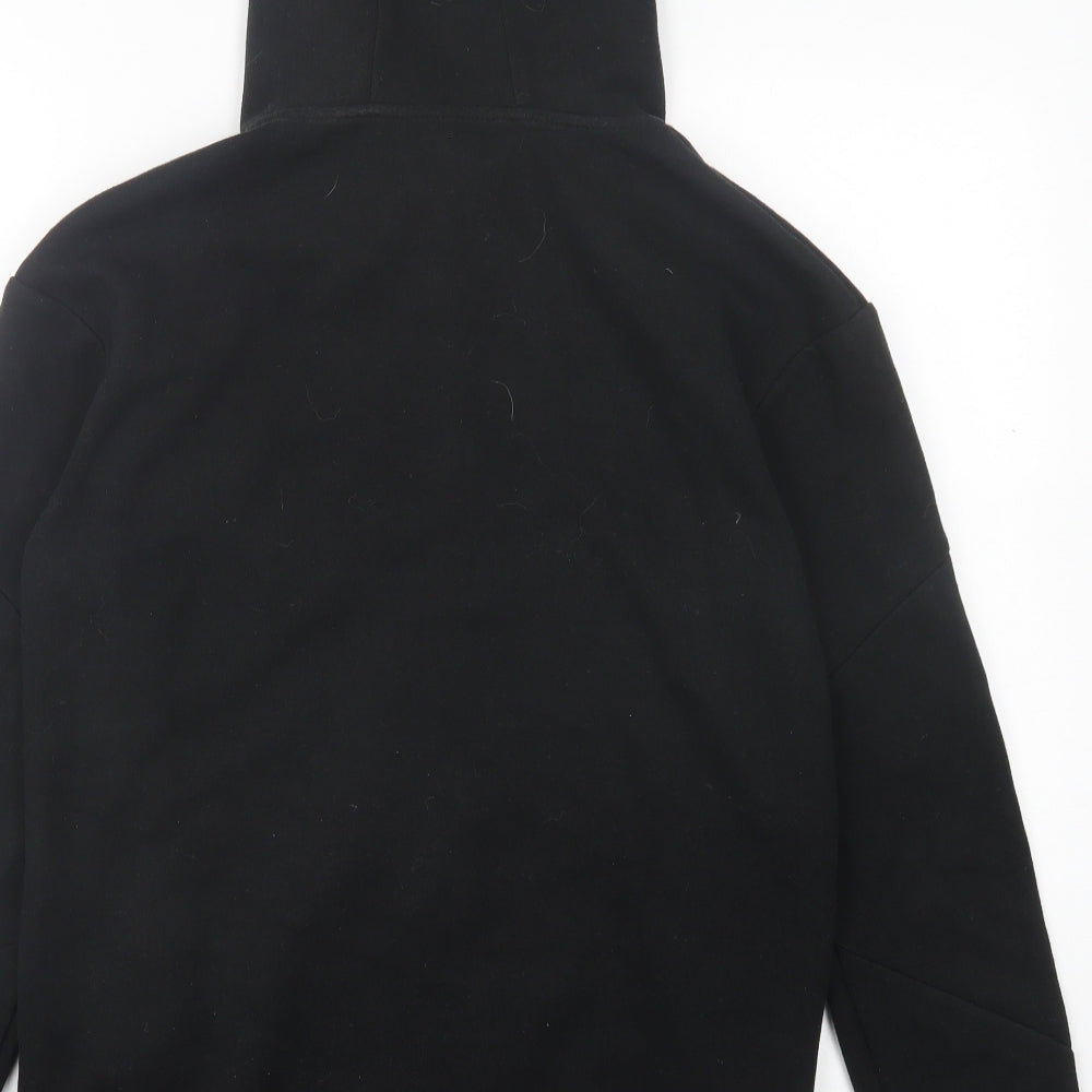 Primark Mens Black Cotton Full Zip Hoodie Size S
