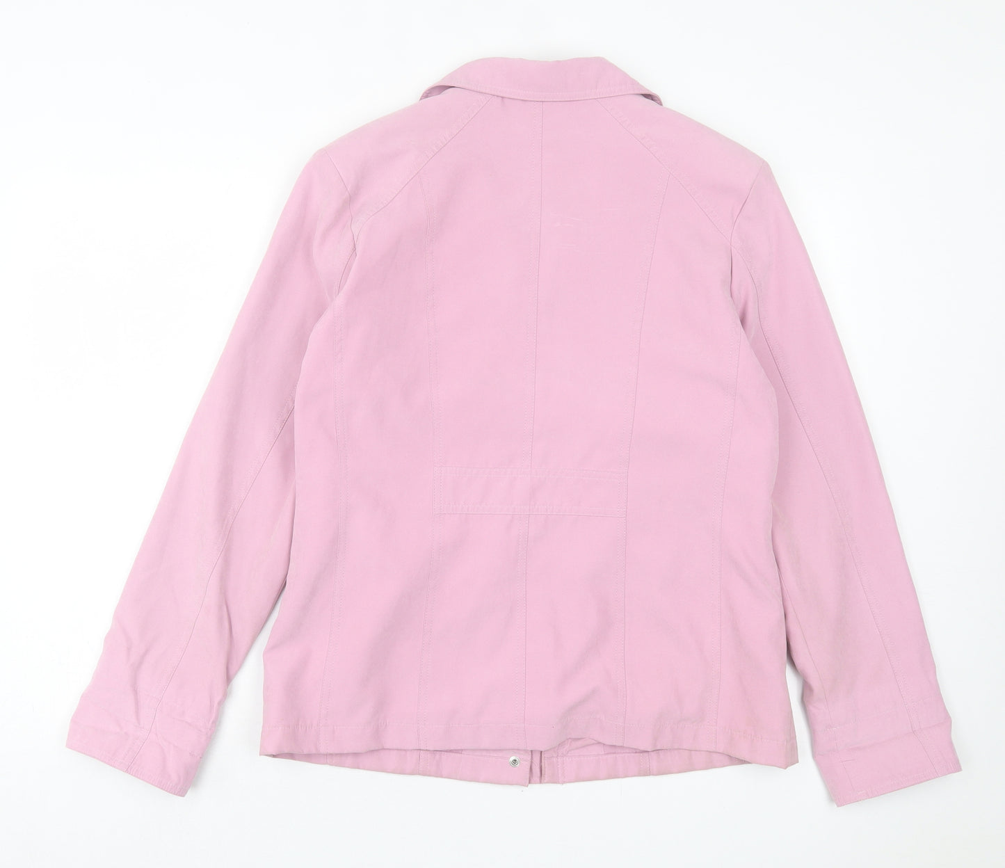 Finesse Womens Pink Jacket Size 12 Zip