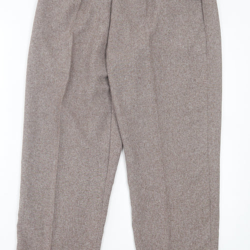 Bodywise Womens Brown Polyester Trousers Size 16 L27 in Regular