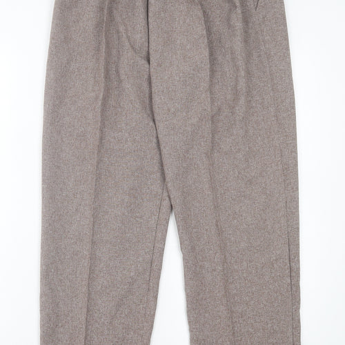 Bodywise Womens Brown Polyester Trousers Size 16 L27 in Regular