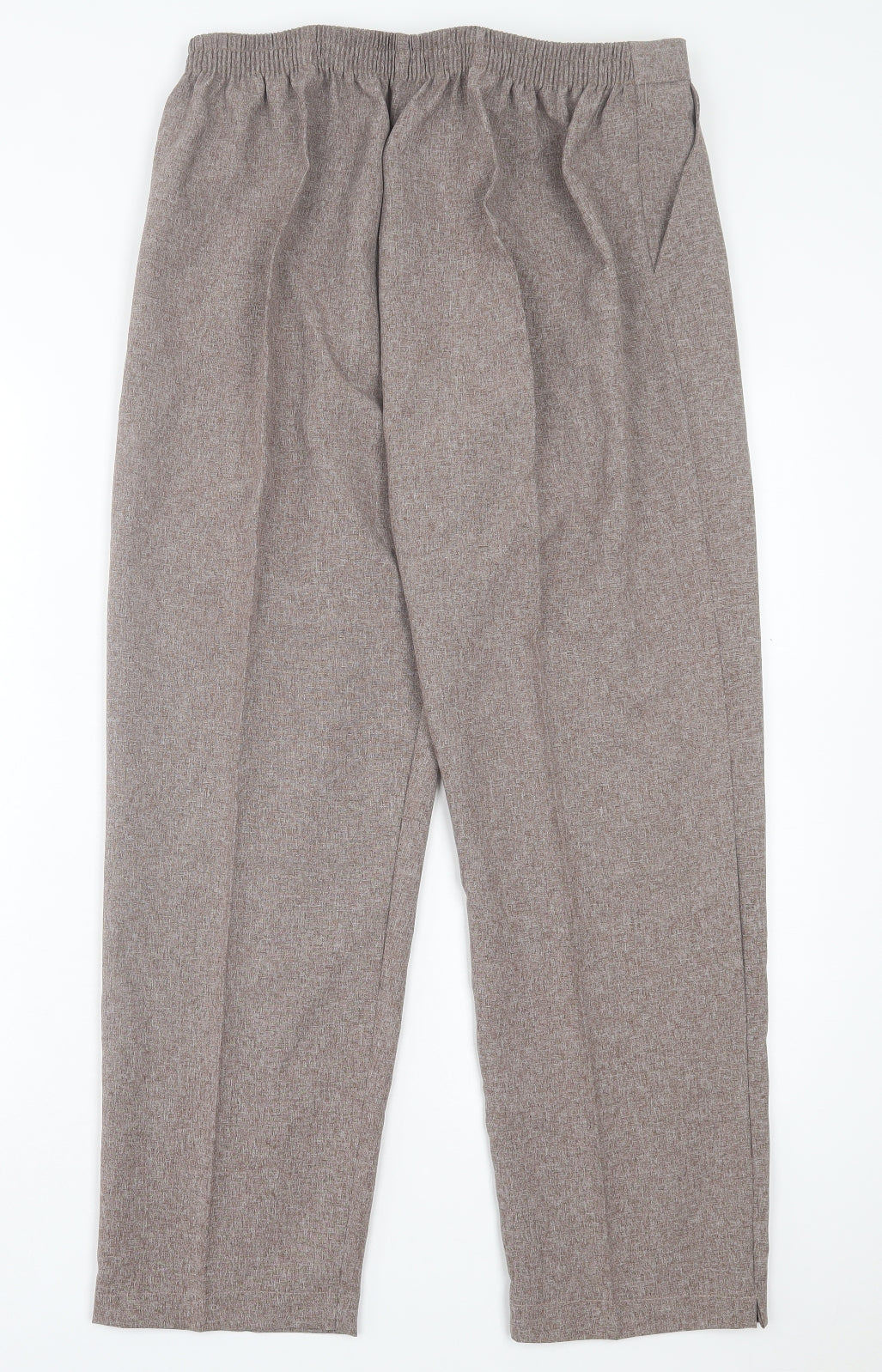 Bodywise Womens Brown Polyester Trousers Size 16 L27 in Regular