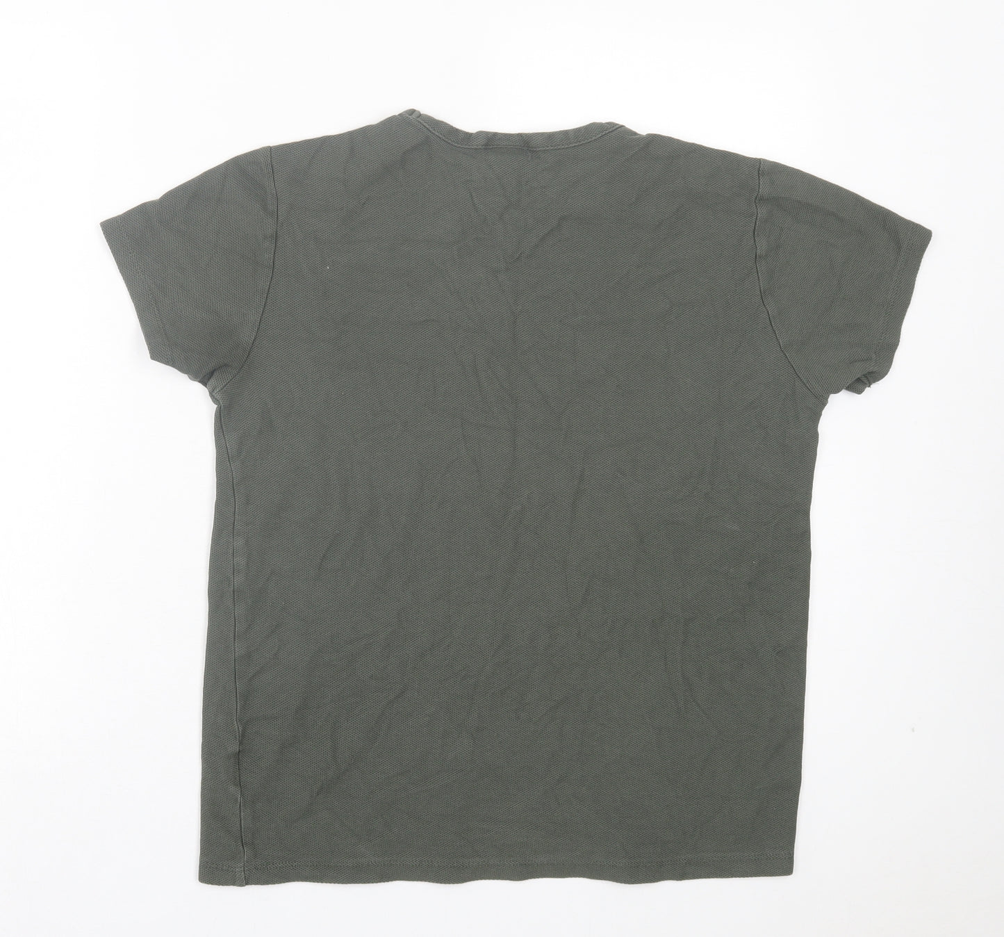H&M Mens Green Cotton T-Shirt Size S Crew Neck - The Anti-Heroes