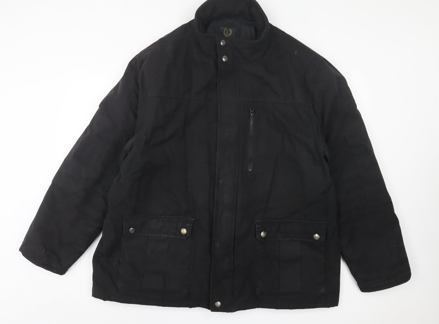 Lincoln Mens Black Jacket Coat Size 3XL Zip