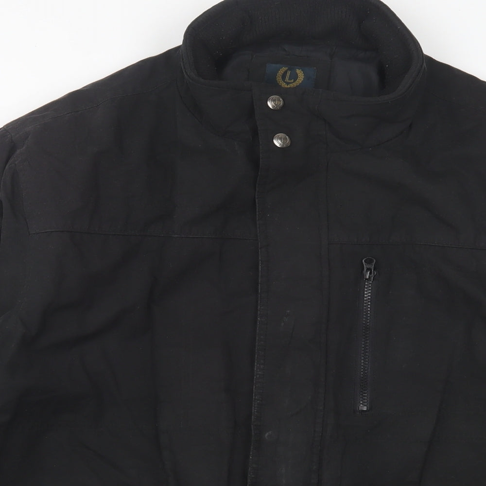 Lincoln Mens Black Jacket Coat Size 3XL Zip