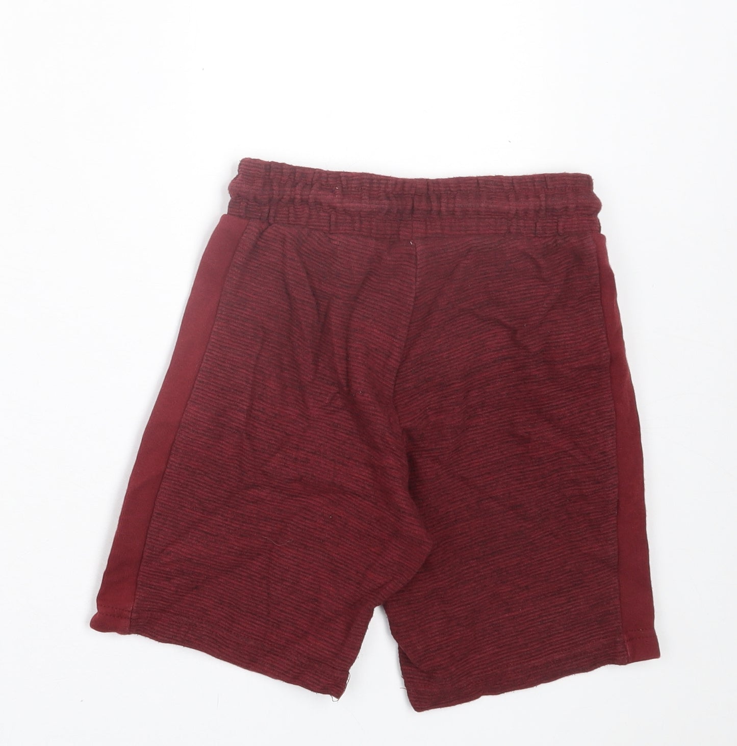 George Boys Red Cotton Sweat Shorts Size 8-9 Years Regular Tie
