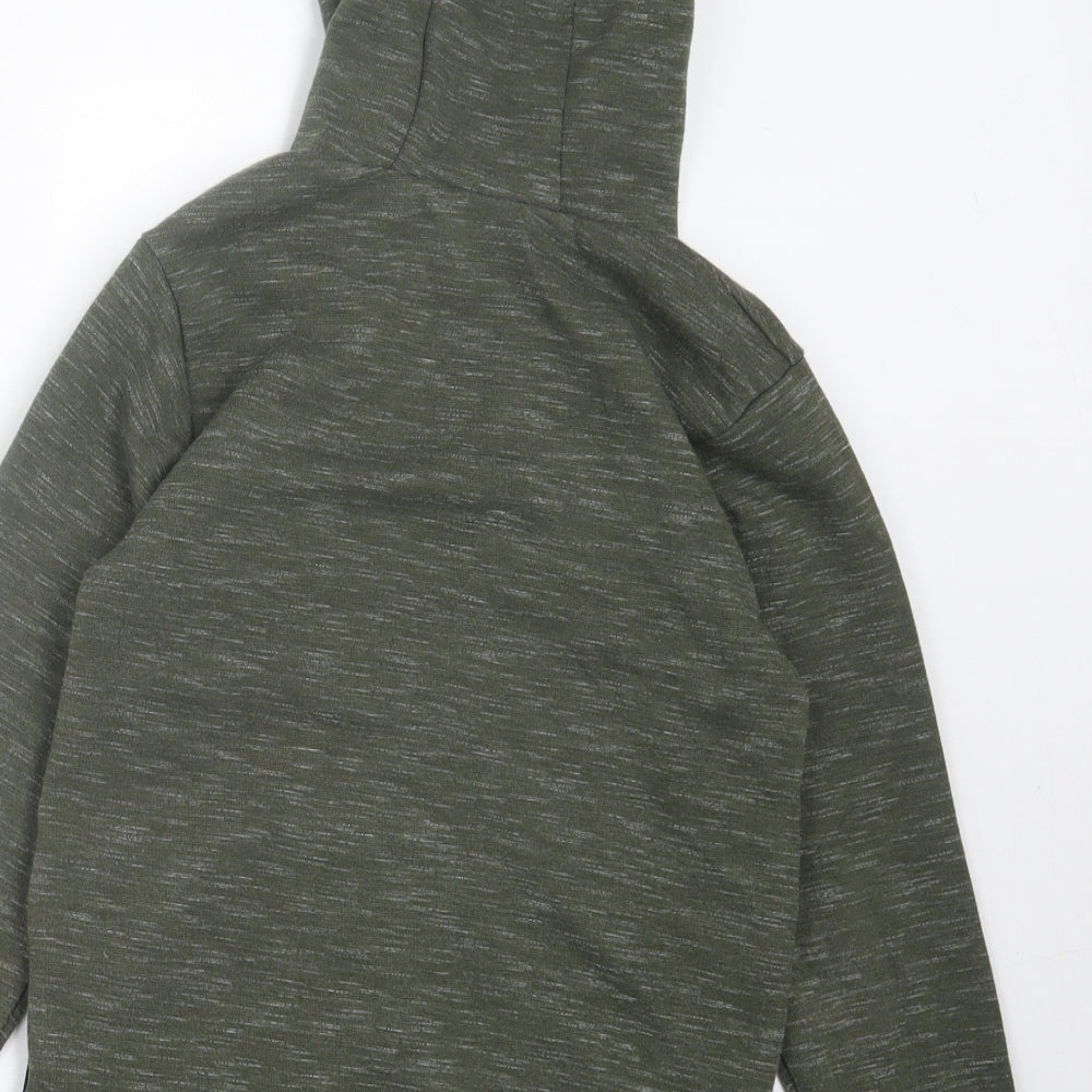 Very Boys Green Cotton Pullover Hoodie Size 9 Years Pullover