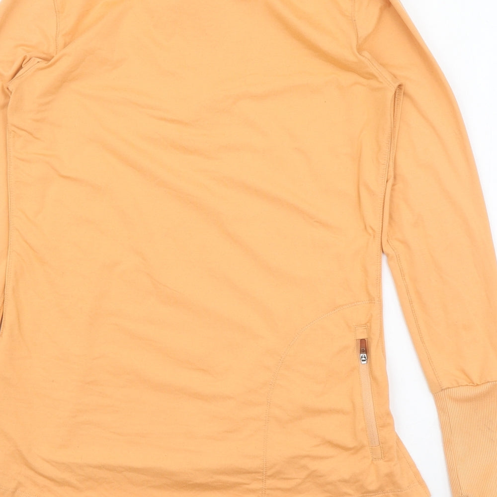 Karimor Womens Orange Polyester Basic T-Shirt Size 10 High Neck Pullover