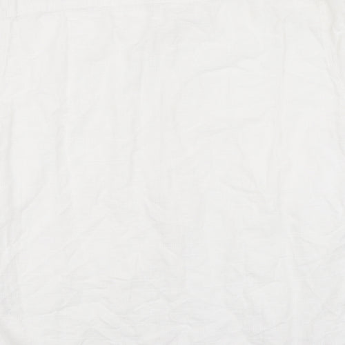 F&F Mens White Linen Button-Up Size XL Collared Button