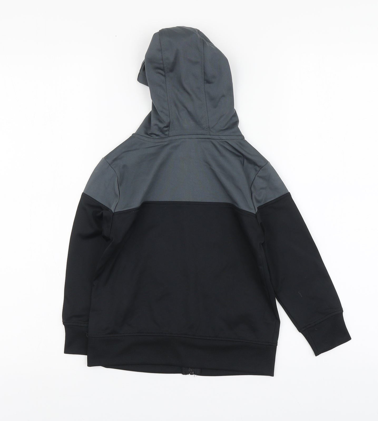 Dunnes Stores Boys Grey Polyester Full Zip Hoodie Size 4-5 Years Zip