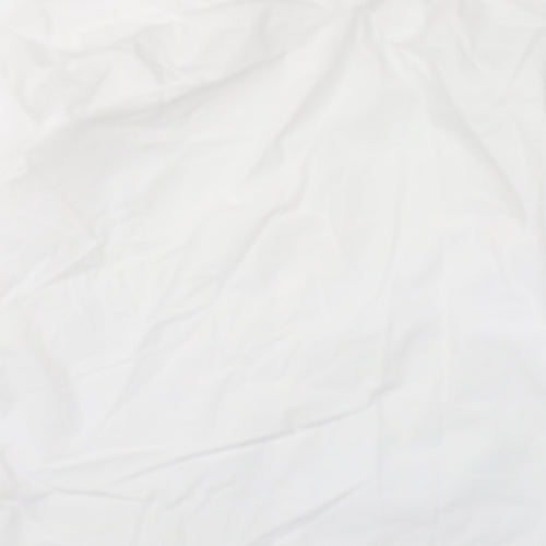 F&F Mens White Polyester Button-Up Size 16 Collared Button