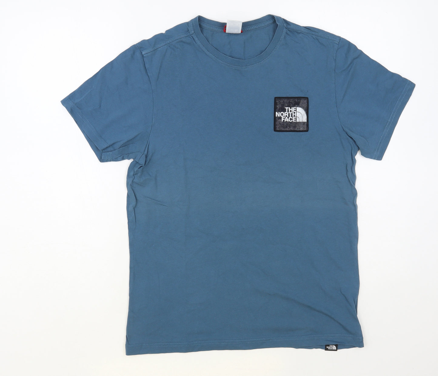 The North Face Mens Blue Cotton T-Shirt Size S Crew Neck