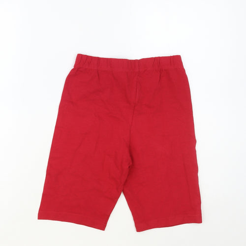 Lycra.com Womens Red Cotton Compression Shorts Size S L8 in Regular Pull On - Cycling Shorts
