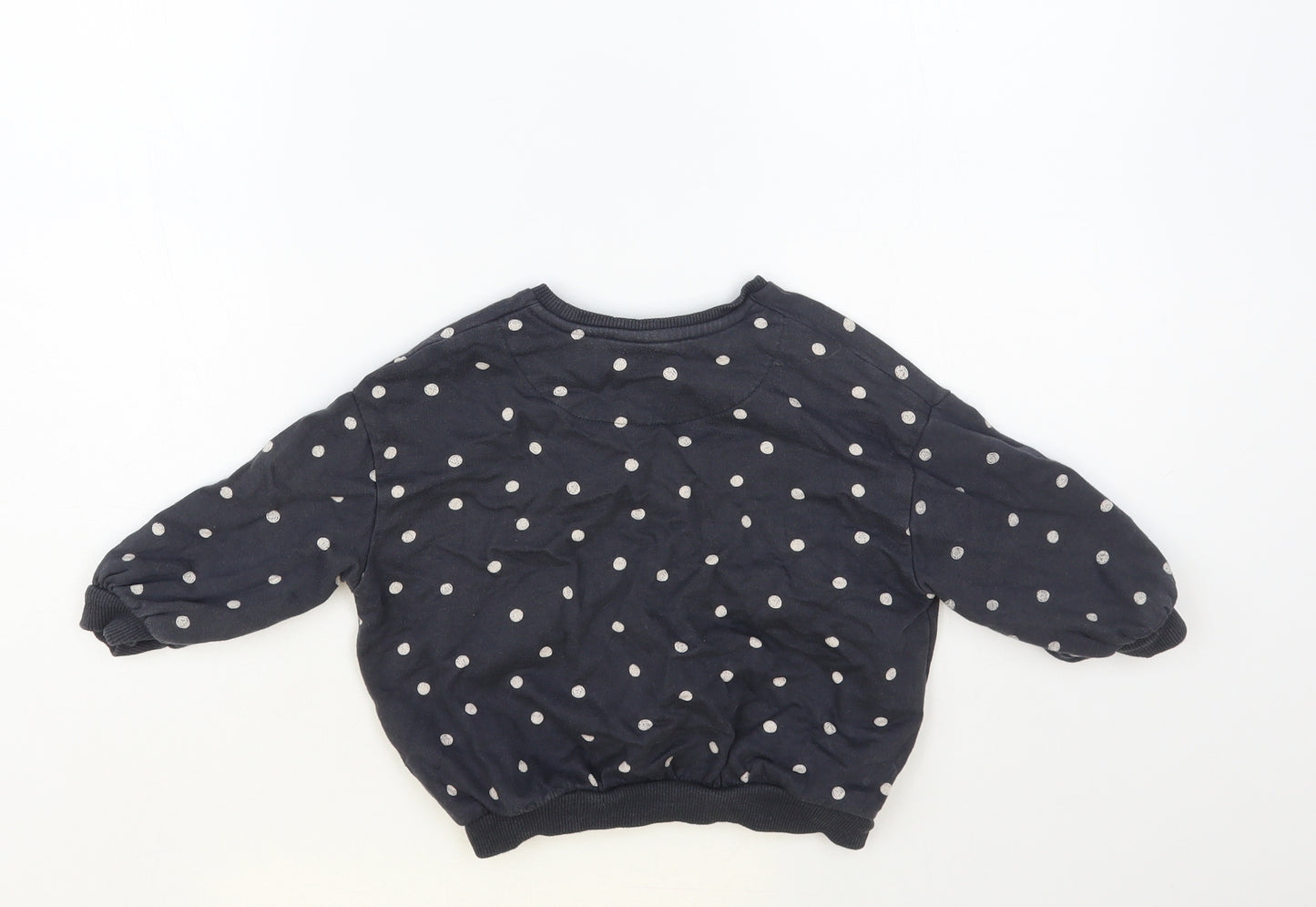 George Baby Blue Polka Dot Cotton Pullover Jumper Size 18-24 Months Pullover - Disney Aristocats