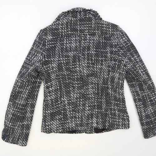 Sara Hogan Womens Black Jacket Blazer Size M Button
