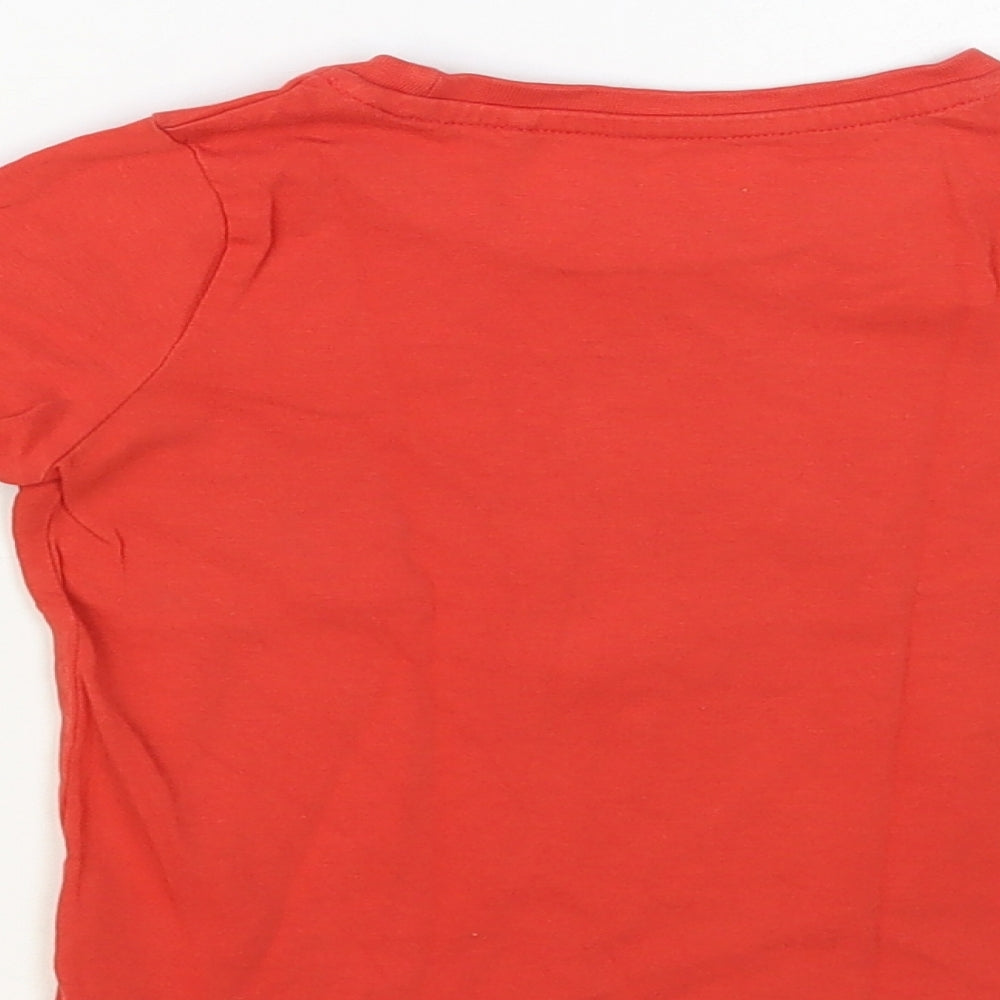 TU Baby Red Cotton Pullover T-Shirt Size 12-18 Months Crew Neck Pullover - Dear Santa